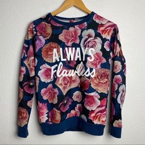H&M Always Flawless Floral Sweatshirt XS